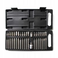 zestaw bitów z uchwytami 40el. (10mm)  (75/30mm: t20-t55, h4-h12, m5-m12)