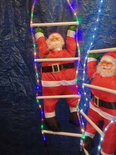 Mikołaj Na Świecącej Drabinie Led 90Cm Biała Led na Arena.pl