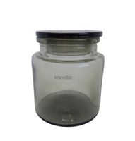 Szklany pojemnik Szary 0,6 L