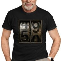 Pięćdziesiątka - licznik 50 lat - męska koszulka na prezent M T-shirt