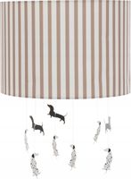 Lampa do pokoju dziecięcego Scott paski beżowa w paski PIESKI dla dzieci