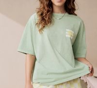 Piżama z krótkim rękawem i grafiką w kolorze zielonych cytryn L EU44-46