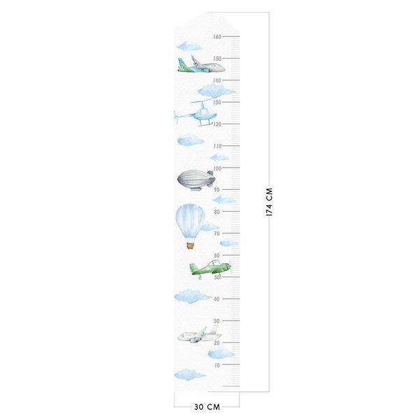 Naklejka Miarka Wzrostu Samoloty DK356 zdjęcie 3