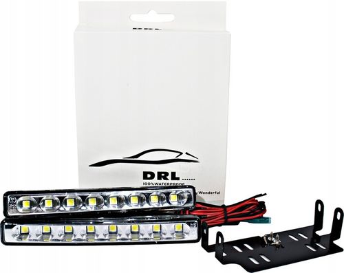 ŚWIATŁA LAMPY DO JAZDY DZIENNEJ LAMPY DO AUTA 8 SMD LED DRL AUTOMAT E4 na Arena.pl