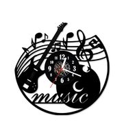 Zegar ścienny z płyty winylowej 268.13 Muzyka