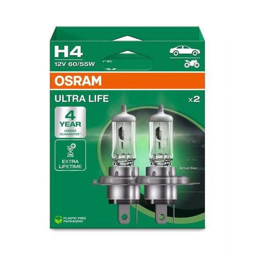 Żarówki H4 Osram Ultra Life EKO - o wydłużonej żywotności - 2szt na Arena.pl