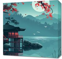 Obraz 50x50cm Japoński Pawilon