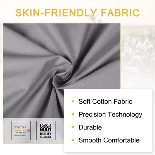 Poszewka na Kołdrę Bawełniana 135x200 Szara Antyalergiczna na Zamek na Arena.pl