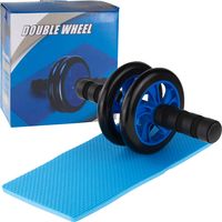 WAŁEK ROLLER DO ĆWICZEŃ KÓŁKO PODWÓJNE + MATA