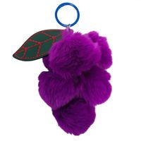 brelok do kluczy puchate winogrono, pompony fiolet brl351