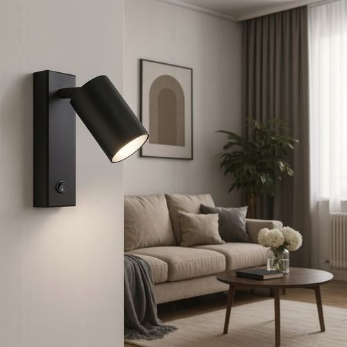 Kinkiet Ścienny Lampka LED z włącznikiem NOCNA NAD ŁÓŻKO + USB USB-C na Arena.pl