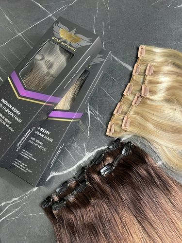 Włosy doczepiane naturalne CLIP-IN 50-55cm 3 taśmy na Arena.pl