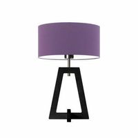 Lampka CLIO abażur fioletowy stelaż hebanowy