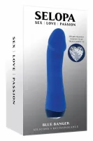 selopa blue banger masażer intymny silikonowy 10 trybow usb niebieski