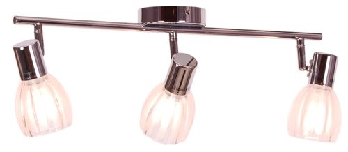 Lampa sufitowa Embo K-8001/3 listwa z reflektorkami chrom na Arena.pl