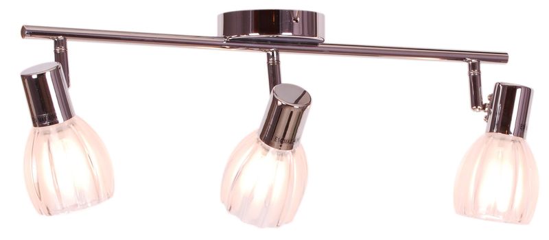 Lampa sufitowa Embo K-8001/3 listwa z reflektorkami chrom zdjęcie 2