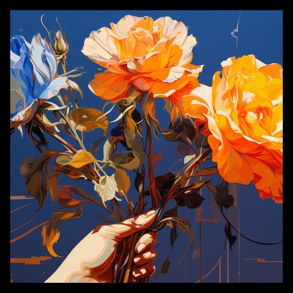 Plakat 40x40cm Żywy Uścisk zdjęcie 2