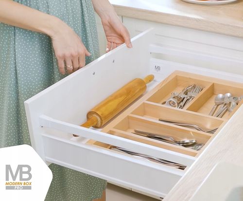 SZUFLADA GTV MODERN BOX PRO WYSOKA H199 L500 CICHY DOMYK WYSUW BIAŁA na Arena.pl