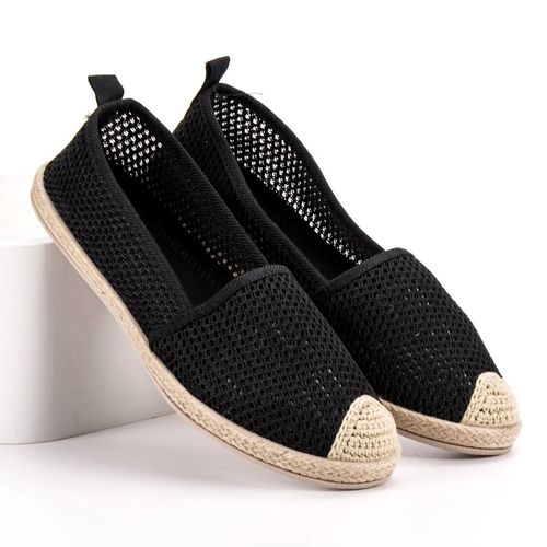 Czarne Tekstylne Espadryle r.39 na Arena.pl