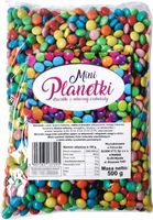 Mini Planetki Draże z Mlecznej Czekolady Lentilki 500g