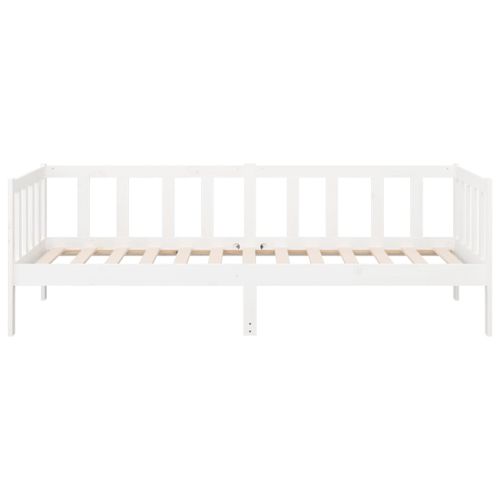 Łóżko dzienne bez materaca, białe, 90x190 cm, drewno sosnowe na Arena.pl