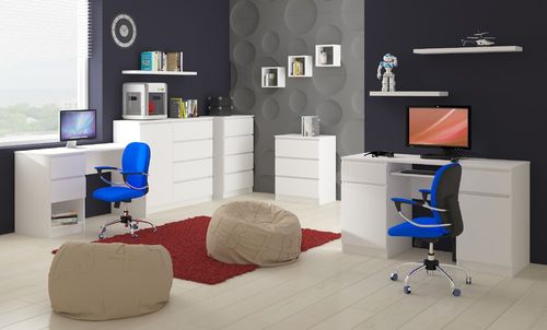 Półka ścienna K 25x25 cm komplet 3 szt. biała na Arena.pl