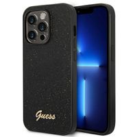 guess guhcp14lhggshk iphone 14 pro 6,1 czarny/black hard case glitter
