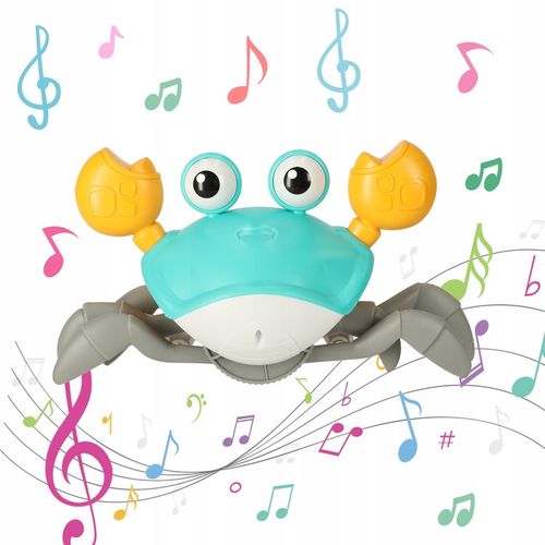 PEŁZAJĄCY UCIEKAJĄCY KRAB INTERAKTYWNA ZABAWKA CHODZĄCY GRAJĄCY DLA DZIECI na Arena.pl