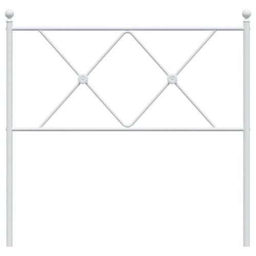 Metalowe wezgłowie, białe, 90 cm na Arena.pl