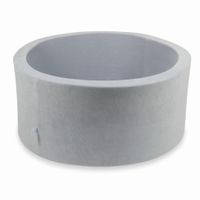 Suchy basen 90x40cm Velvet Soft Jasnoszary bez piłek