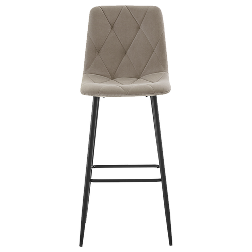 Hoker tapicerowany Nova2 H111 krzesło barowe taupe loft na Arena.pl