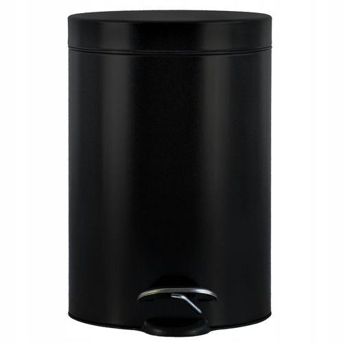 Kosz na śmieci łazienkowy pojemnik czarny elegancki wytrzymały na Arena.pl