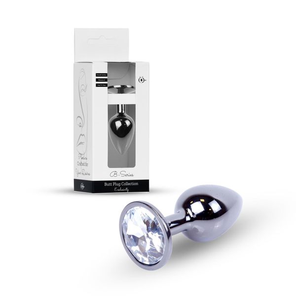 Plug-Jewellery Dark Silver Plug- Clear zdjęcie 12