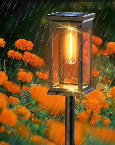 6x Lampa ogrodowa SOLARNA LED wbijana Latarnia Żarówka Filament 3000K SMD na Arena.pl