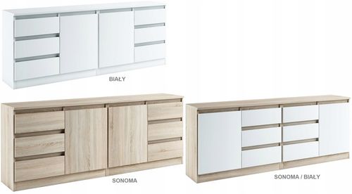 028055 KOMODA / ZESTAW 2d6s/200cm - CZARNY / WOTAN / WOTAN # KOLORY na Arena.pl