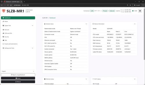 Adapter SLZB-MR1 ZigBee Thread Multiradio CC2652P7 EFR32MG21 PoE WiFi LAN na Arena.pl