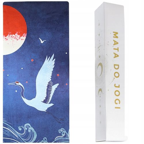 PIĘKNA MATA PREMIUM DO JOGI ĆWICZEŃ STABILNA ZAMSZOWA MIĘKKA 4 MM ZE WZOREM na Arena.pl