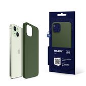 apple iphone 15 plus - 3mk hardy silicone magcase alpine green
