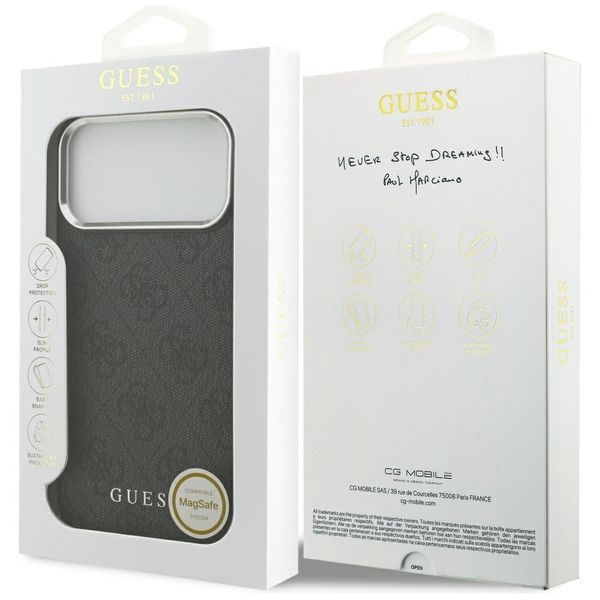 Etui Guess 4G Classic Logo MagSafe do iPhone 17 Pro Max czarny zdjęcie 8