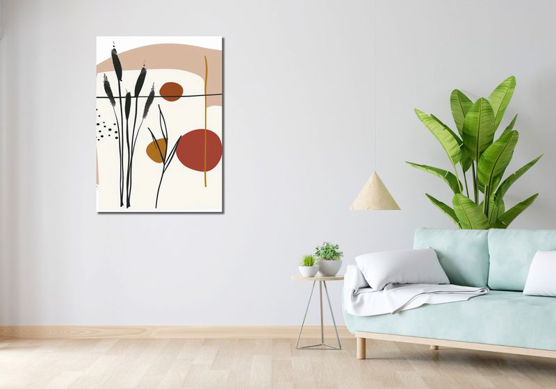 Obraz 70x100cm Kremowe Wazony zdjęcie 2