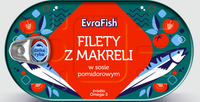 EVRA FILET Z MAKRELI W POMIDORACH 170G