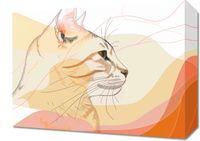 Obraz 40x30cm Delikatny Profil Kota