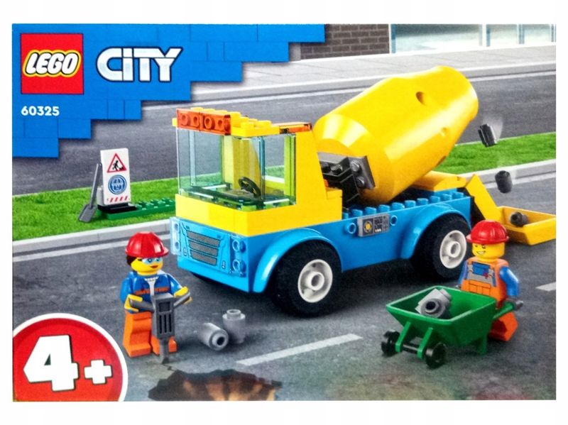 Klocki LEGO City 60325 - Ciężarówka z betoniarką na Arena.pl
