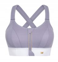 BIUSTONOSZ SPORTOWY SHEFIT FIOLETOWO BIAŁY REGULOWANY ĆWICZENIA SIŁOWNIA M