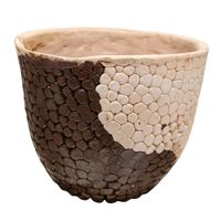 Doniczka Ceramiczna 19 cm - Duża Osłonka na Kwiaty Ręcznie Robiona