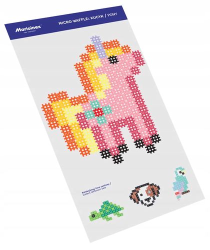 Marioinex Micro Waffle 120 elementów KUCYK - obraz puzzle na Arena.pl