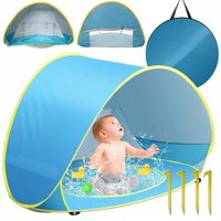 NAMIOT PLAŻOWY Z BASENEM PARAWAN SAMOROZKŁADAJĄCY DO OGRODU NA PLAŻĘ