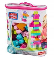 Mega Bloks KLOCKI Duża Torba z Klockami Różowa