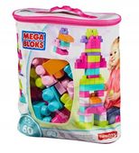 Mega Bloks KLOCKI Duża Torba z Klockami Różowa