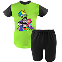 Krótka Piżama dziecięca Młodzi Tytani